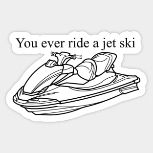 Jet Skiing Prodigy Sticker